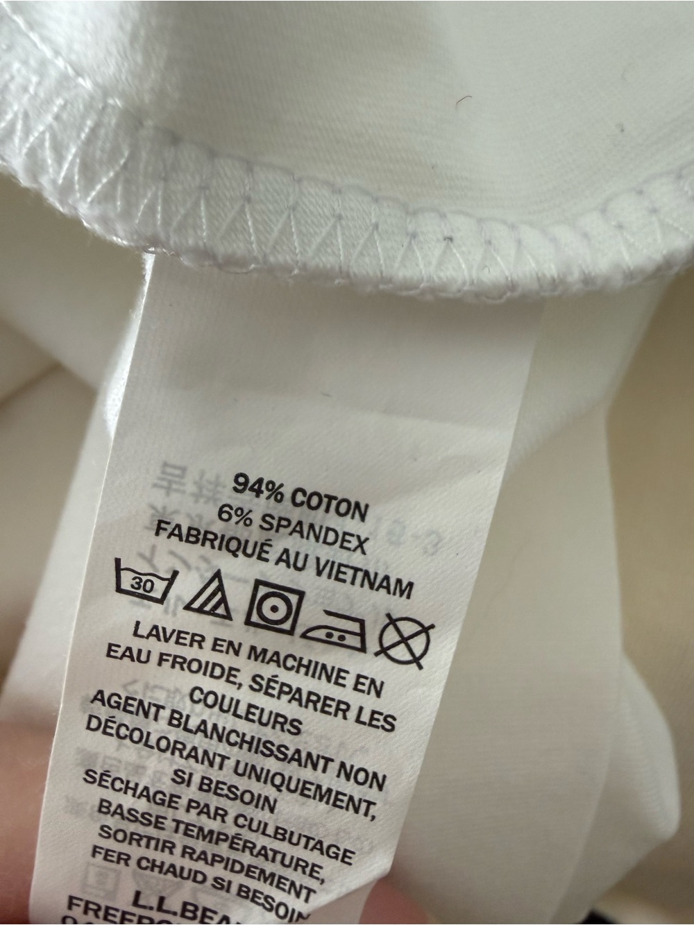 LL Bean Unshrinkable Layering Tank Bundle of Three White Gray Cream Large NEW - Picture 10 of 10